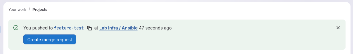 Merge Request on GitLab Web UI